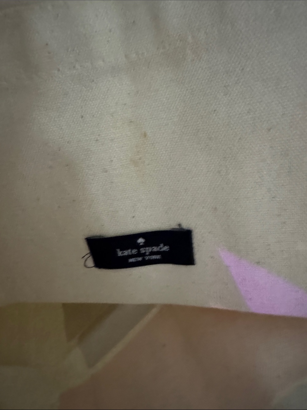 Canvas Book-Print Tote Bag in Cream - Picture 4 of 11
